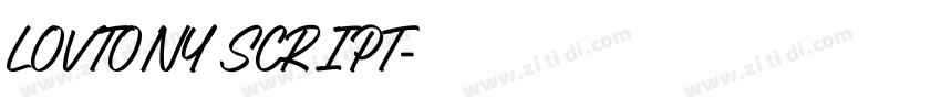 LOVTONY SCRIPT字体转换